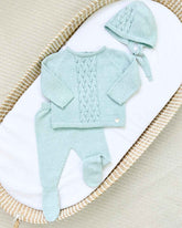 Primer Dia Tricot Trenzado Verde Martin Aranda